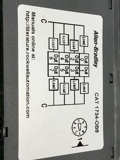 Used ALLEN BRADLEY Output Module 1734-OB8 SER C #133701