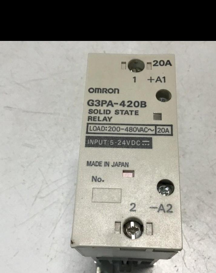 Used OMRON Solid State Relay G3PA-420B Used 