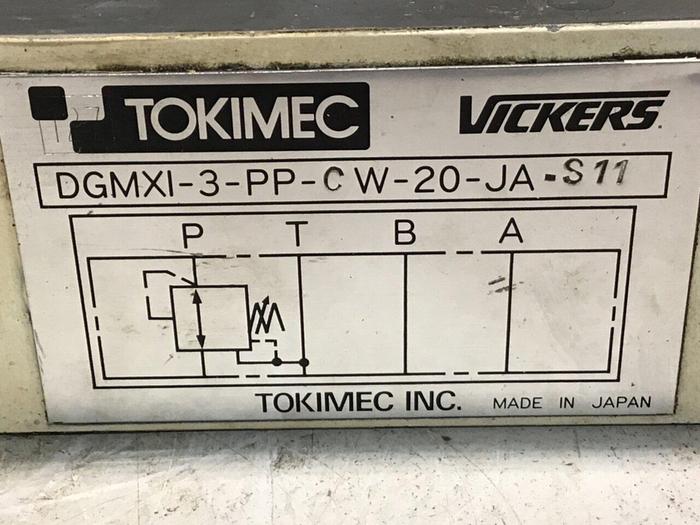 Used TOKIMEC Tokimec Pressure Reducing Valve DGMX1-3-PP-CW-20-JA-S11 #138089