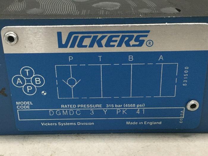 Used VICKERS Check Valve DGMDC 3 Y PK 41 #102355
