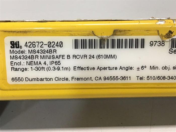 Used STI Light Curtain Receiver MS4324BR #130198