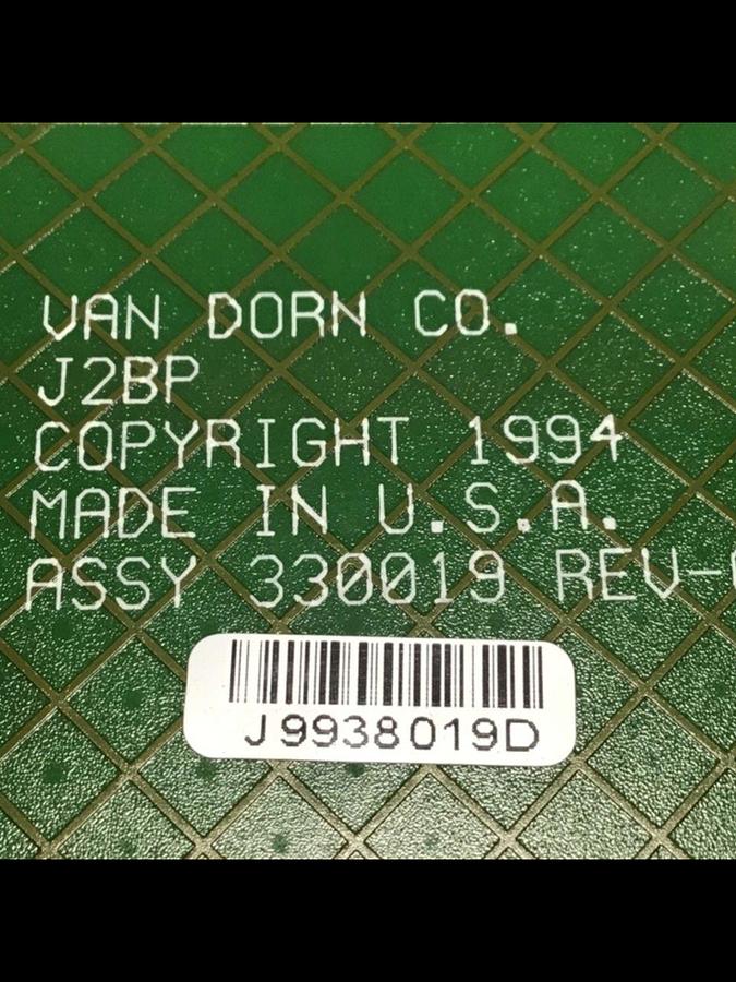 Used VAN DORN Circuit Board 330019 PC330-019 330-019 #111535
