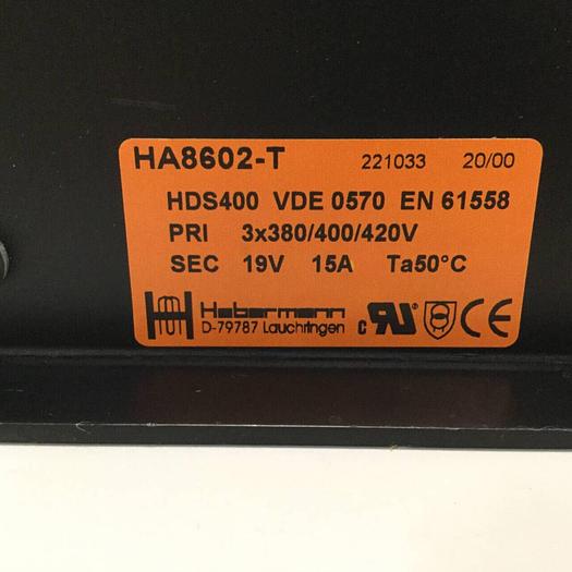 Used HABERMANN Transformer HA8602-T #96788