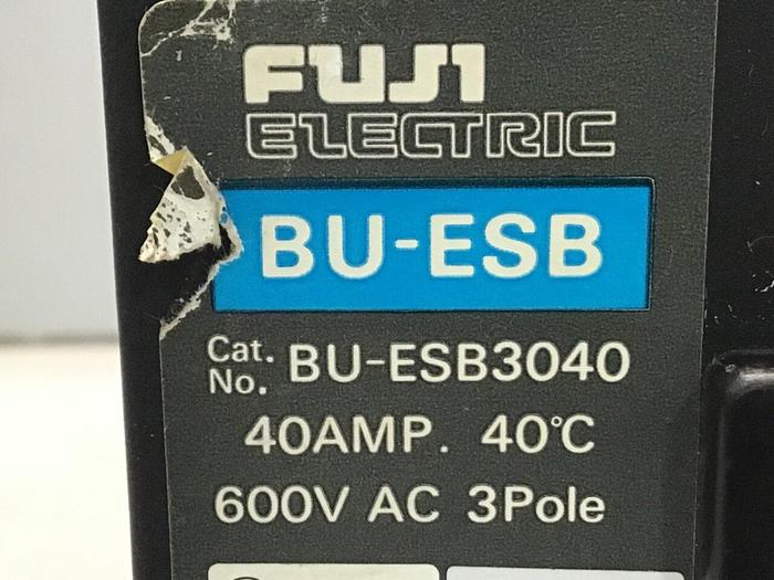 Used FUJI ELECTRIC 40 Amp Circuit Breaker BU-ESB3040 #119576
