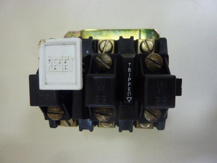 Used ALLEN BRADLEY Overload Starter Relay 592-BOV16 SER B W28 #47166