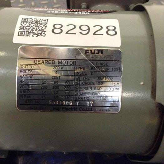 Used FUJI ELECTRIC Die Height Motor BSSG202P 100 #82928