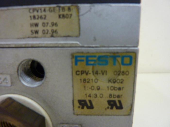 Used FESTO Valve Terminal CPV14 CPV14-GE-FB-8 #54636