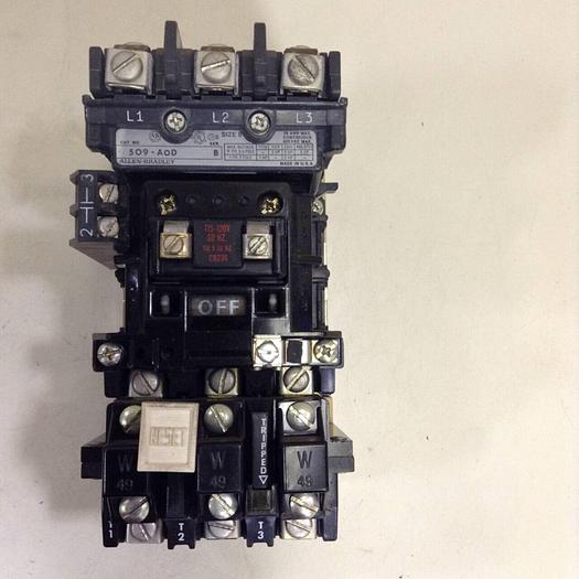 Used ALLEN BRADLEY Starter 509-AOD SER B W49 #82157