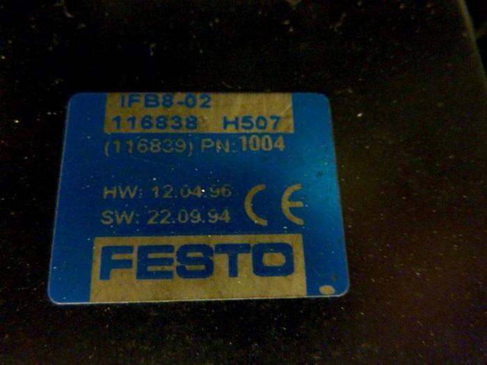 Used FESTO Control Block / Valve Terminal IFB8-02 #52700