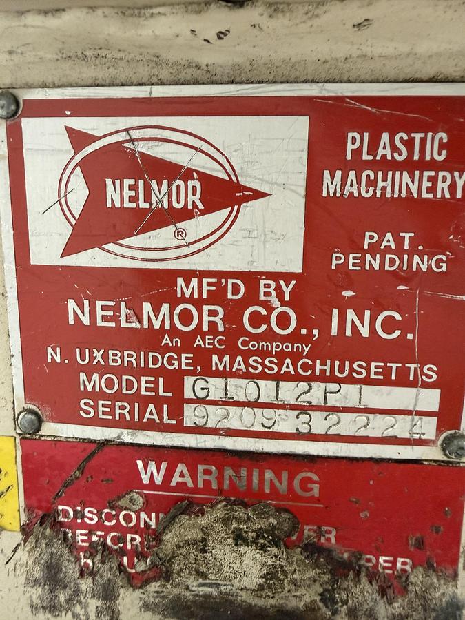 Used NELMOR G1012P1 Grinder Granulator Plastic USED #152635