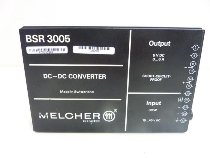 Used MELCHER DC Converter BSR 3005 7 IPCDAXW #44693