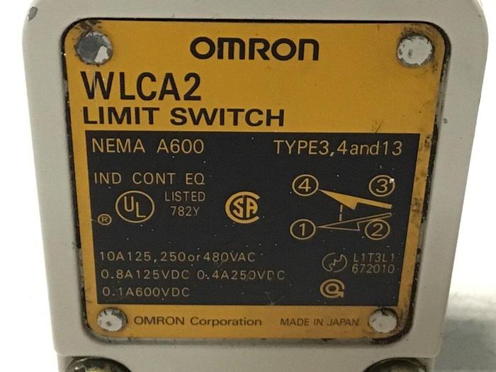 Used OMRON Limit Switch WLCA2 #121542