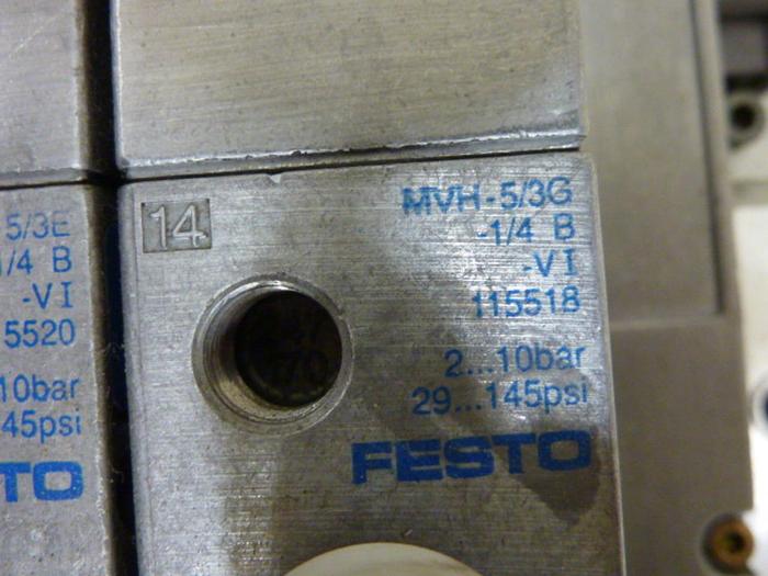 Used FESTO Control Block / Valve Terminal IFB8-02 #52750