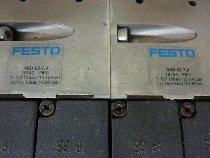 Used FESTO Control Block w/ Valves IFB8-03 #52734