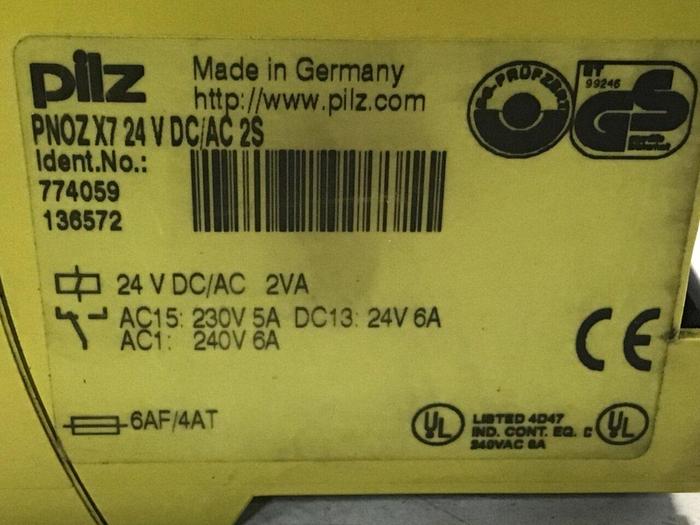 Used PILZ Safety Relay PNOZX724VDC Used #114493