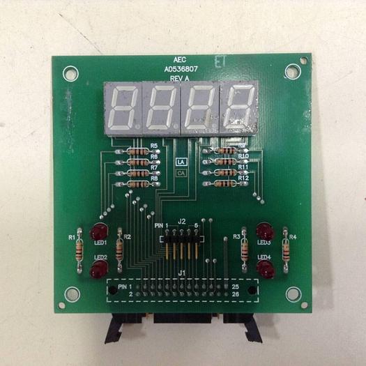 Used AEC Autoloader Display Board A0536807 #71149