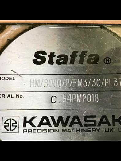Used KAWASAKI Staffa Screw Drive Motor HM/B080/P/FM3/30/PL379 #141135