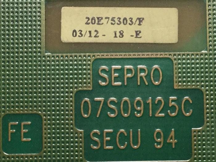 Used SEPRO ROBOTIQUE Circuit Board 07S09125C #106962
