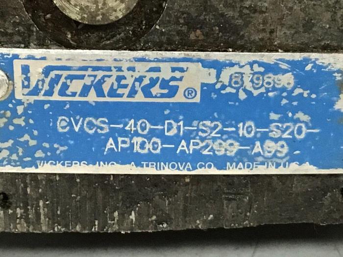 Used VICKERS Valve CVCS40D1S210S20AP100 #118945