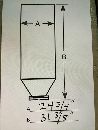 Used METAL FABRICATOR Material Hopper HOPPER24 #108260