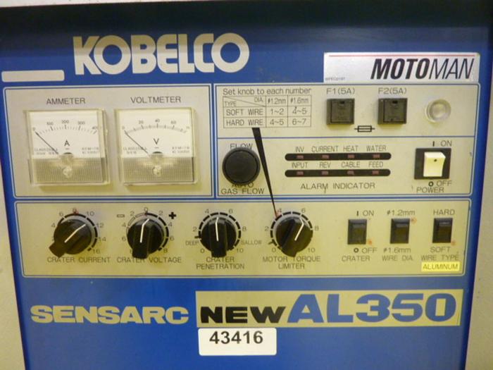 Used KOBELCO Arc Welder AL350 RYU2 #43416