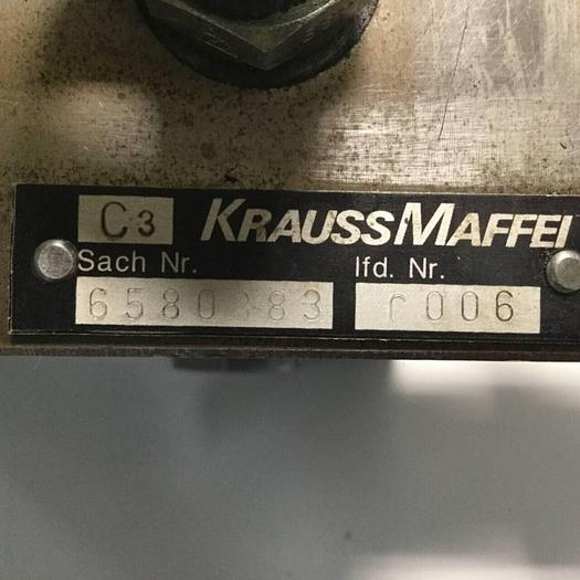Used KRAUSS MAFFEI Valve Block 6580883 Used