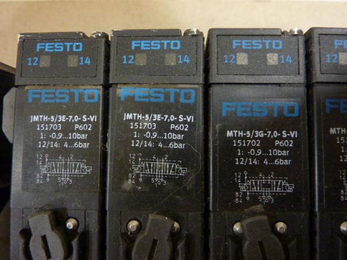Used FESTO Control Block w/ Valves IFB8-03 #52735