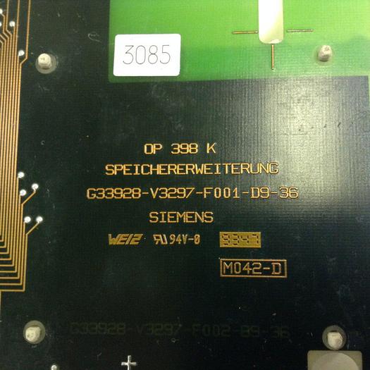 Used SIEMENS Circuit Board G33928-V3297-F001-D9-36 #79018