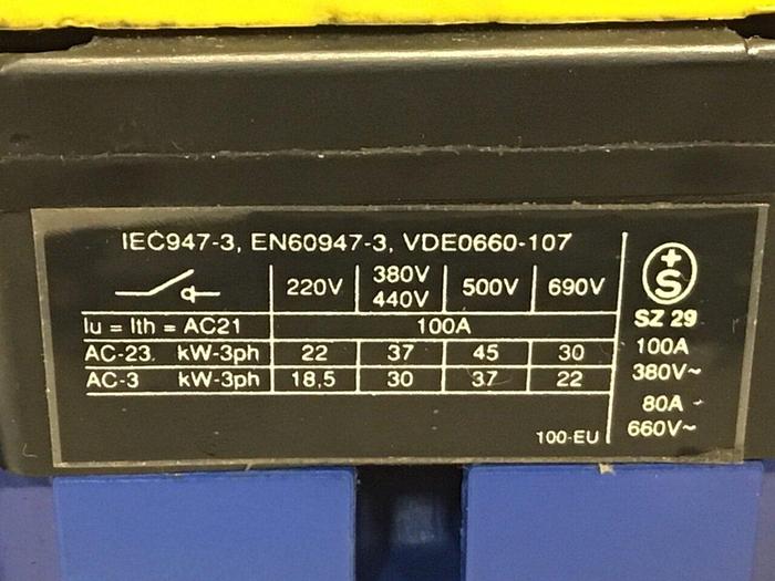 Used KRAUS & NAIMER Manual Motor Control KG100 #125466