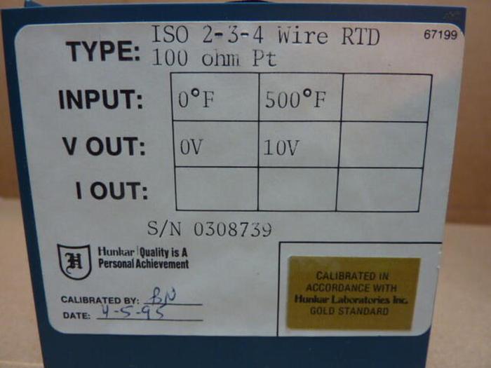 Used HUNKAR LABS Strain Gauge 60373 #36693