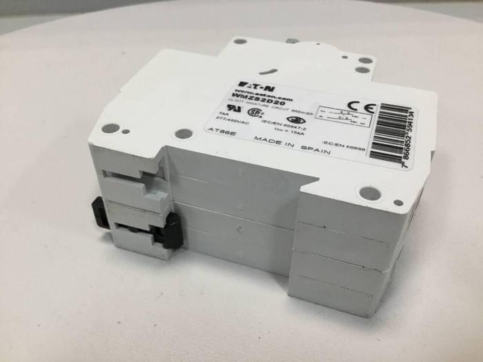 Used EATON CORPORATION Miniature Circuit Breaker WMZS2D20 #97846