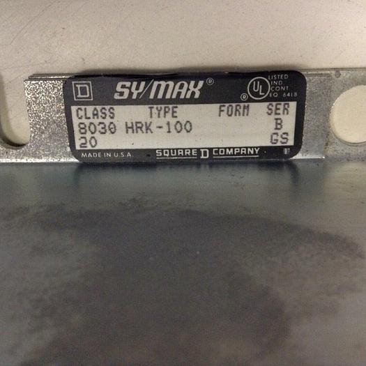 Used SQUARE D 8 Slot Rack 8030 HRK-100 #82801