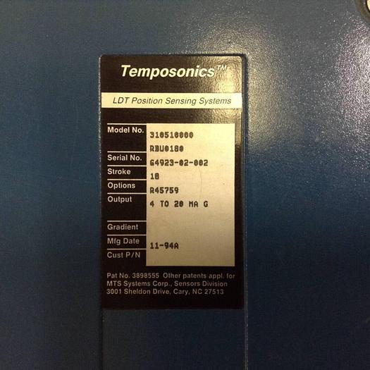 TEMPOSONICS INC LDT Position Sensing System 310510000RBU0180 #71254