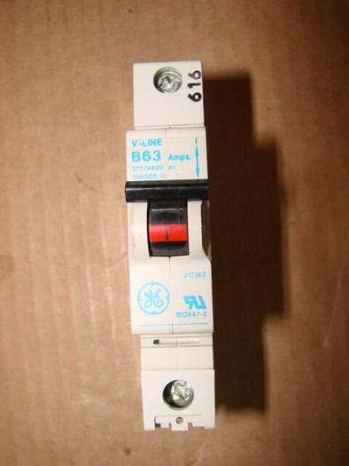 Used GENERAL ELECTRIC / GE 63 Amp Circuit Breaker V17163 #21271