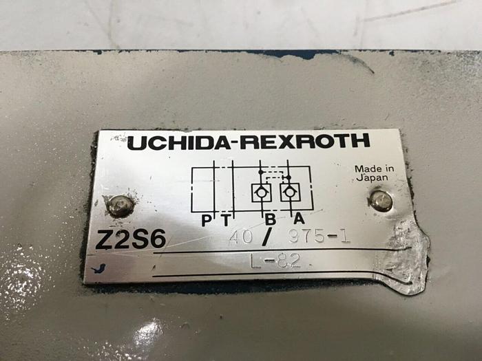 Used UCHIDA Rexroth Valve Z2S640/975-1 #118251