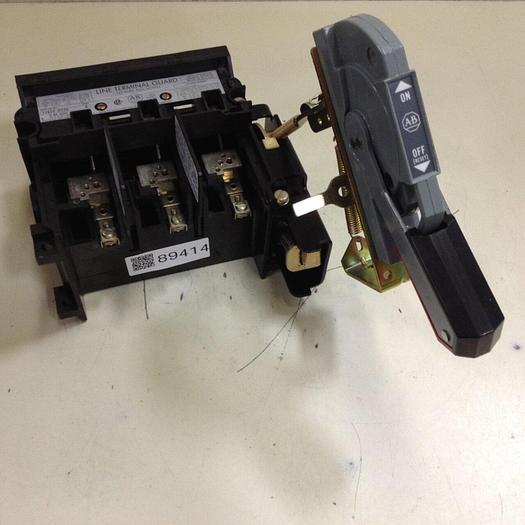 Used ALLEN BRADLEY 30 Amp Disconnect Switch 1494V-DS30 SER A #89414
