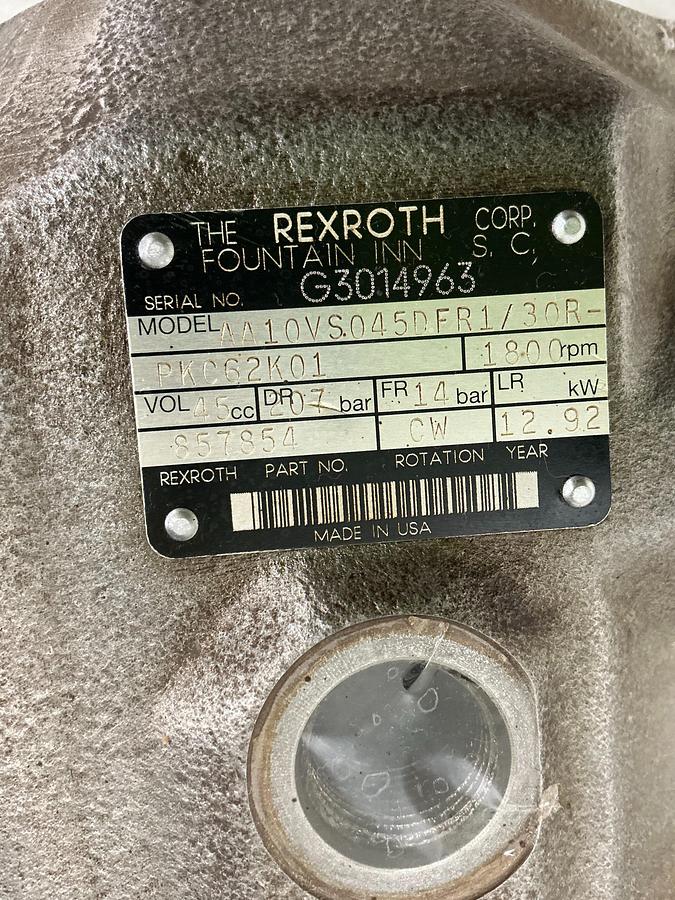 Used REXROTH AA10VS045DFR1/30R-PKC62K01