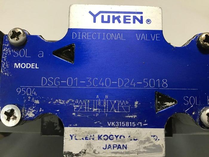Used YUKEN Directional Valve DSG-01-3C40-D24-5018 #111761