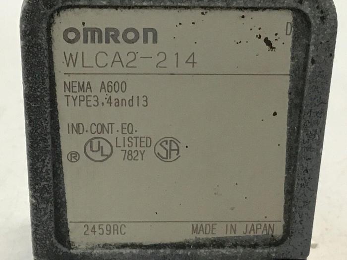 Used OMRON Limit Switch WLCA2-214 #121858