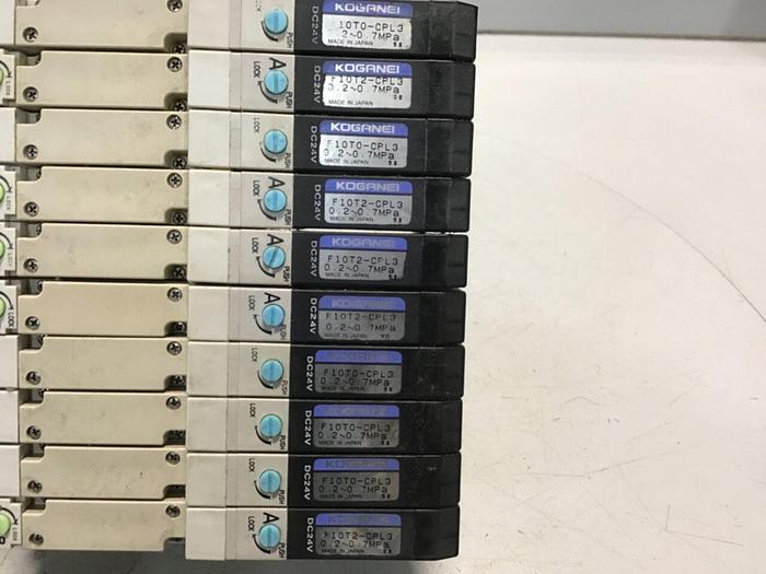 Used KOGANEI Manifold w/ Valves F10M8AJ #120920
