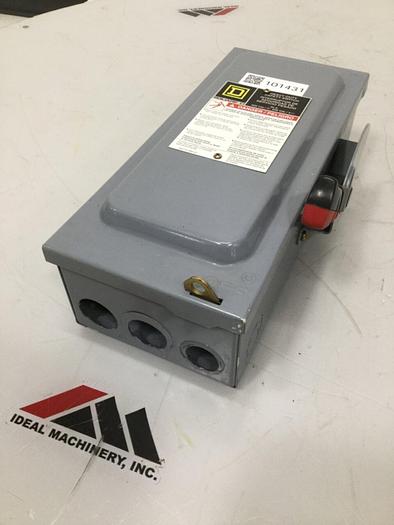 Used SQUARE D Safety Disconnect Switch H361N F05 #101431