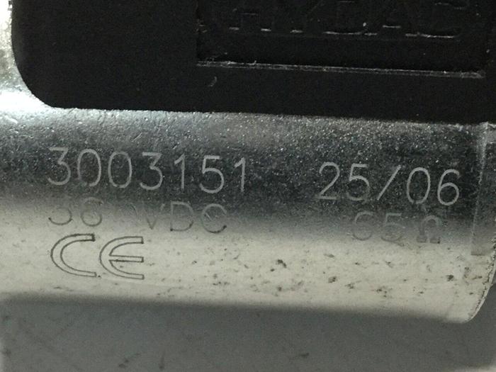 Used HYDAC Solenoid Valve Coil 3003151 #109977