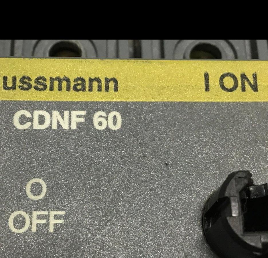 Used BUSSMANN Circuit Breaker CDNF60 USED