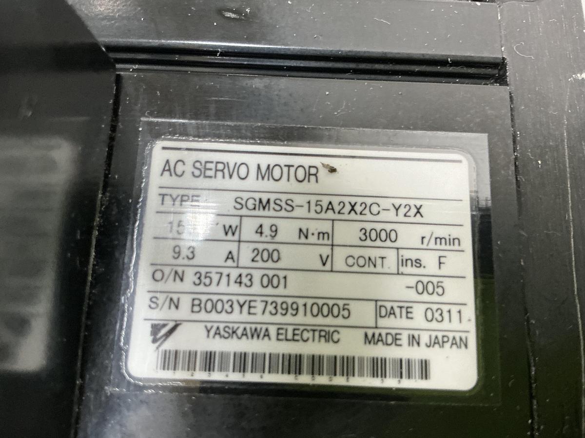 Used YASKAWA ELECTRIC SGMSS-15A2X2C-Y2K