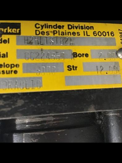 Used PARKER Hydraulic Sled Cylinder H2HLTS182A Used