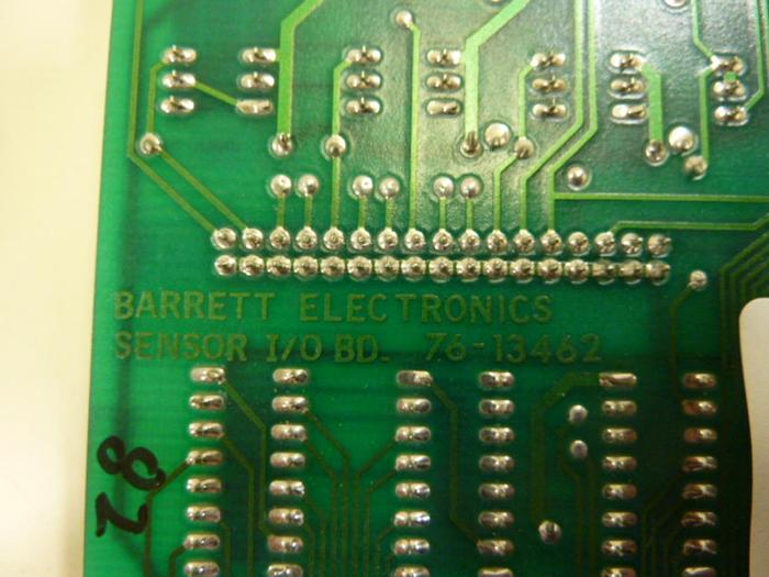 Used BARRETT ELECTRONICS Sensor I/O Board 80-13460 #51204