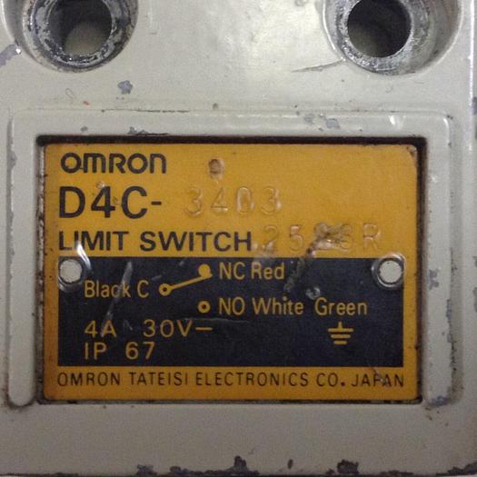 Used OMRON Limit Switch D4C-3403 #85631