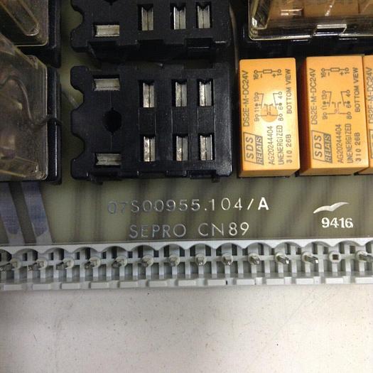 Used SEPRO ROBOTIQUE Circuit Board 07S00955.104/A #82848