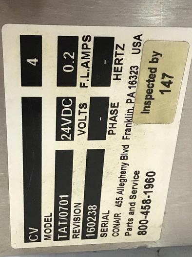 Used CONAIR Proportional Valve CV-4 #138270