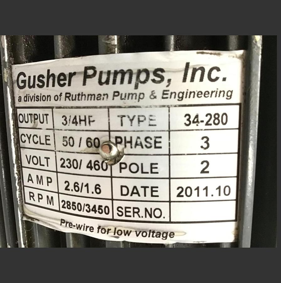 Used GUSHER Pump 34-280 USED #122113